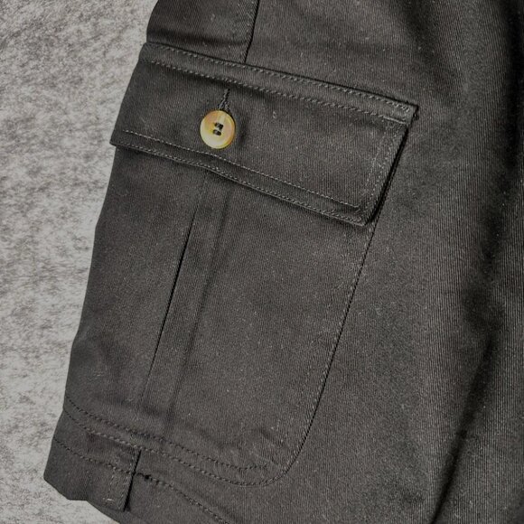 Creekwood Mens 4X Shorts Black Cargo Elastic Waist and Zipper Never worn NWOT - Picture 3 of 11